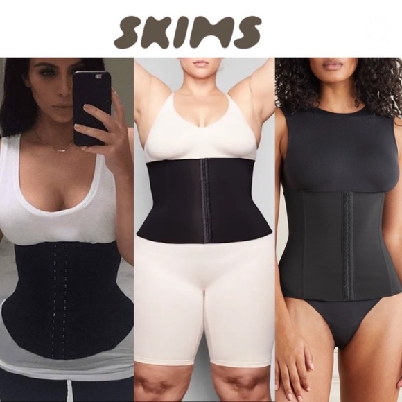 New! Skims waist trainer black 4X plus size plus pouch 28536 - Picture 1 of 13